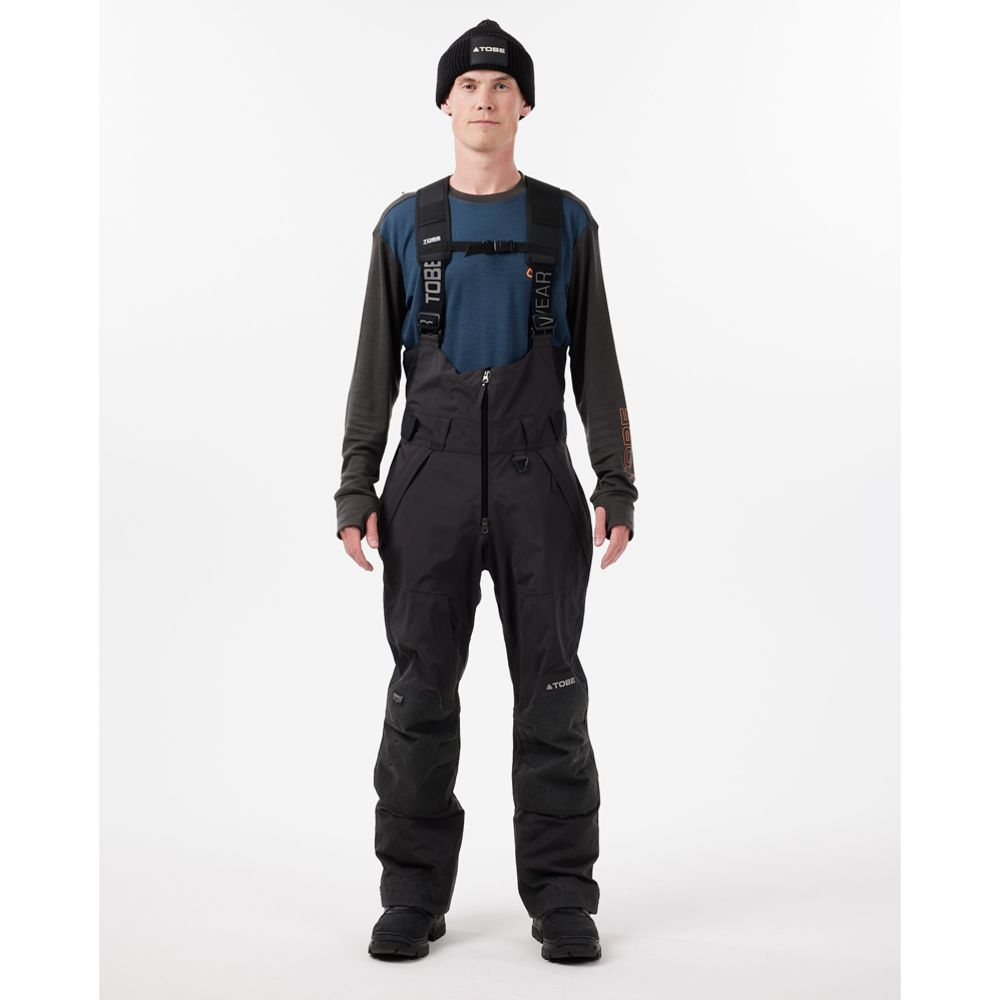 Tobe Vivid Bib skoterbyxor Jet Black