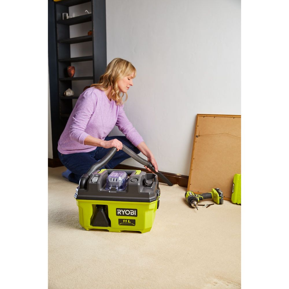 Ryobi ONE+ akkumärkä-kuivaimuri RV1811-0 runko