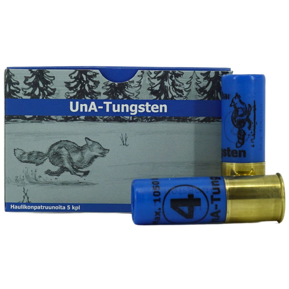 UnA-Tungsten patruuna 12/76 34g haulikoko 3,25mm 5kpl/rs