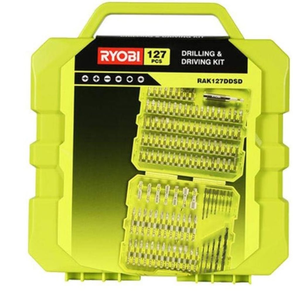 Ryobi poranterä- ja ruuvauskärkisarja 127 osaa RAK127DDSD