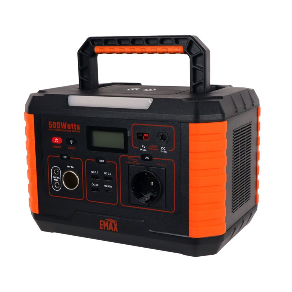 Emax portabel laddningsstation 500 W 519 Wh