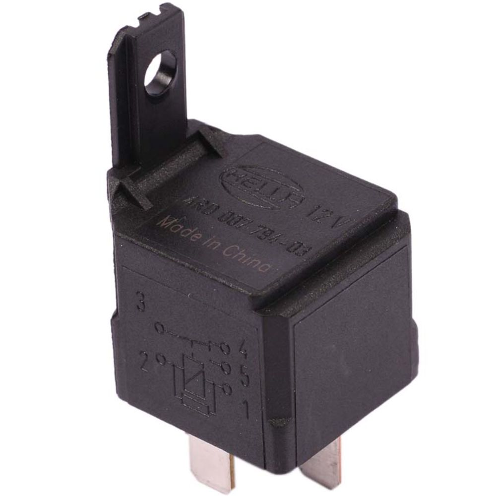 Hella vaihtorele vastuksella 12V 30/20A 5-napainen