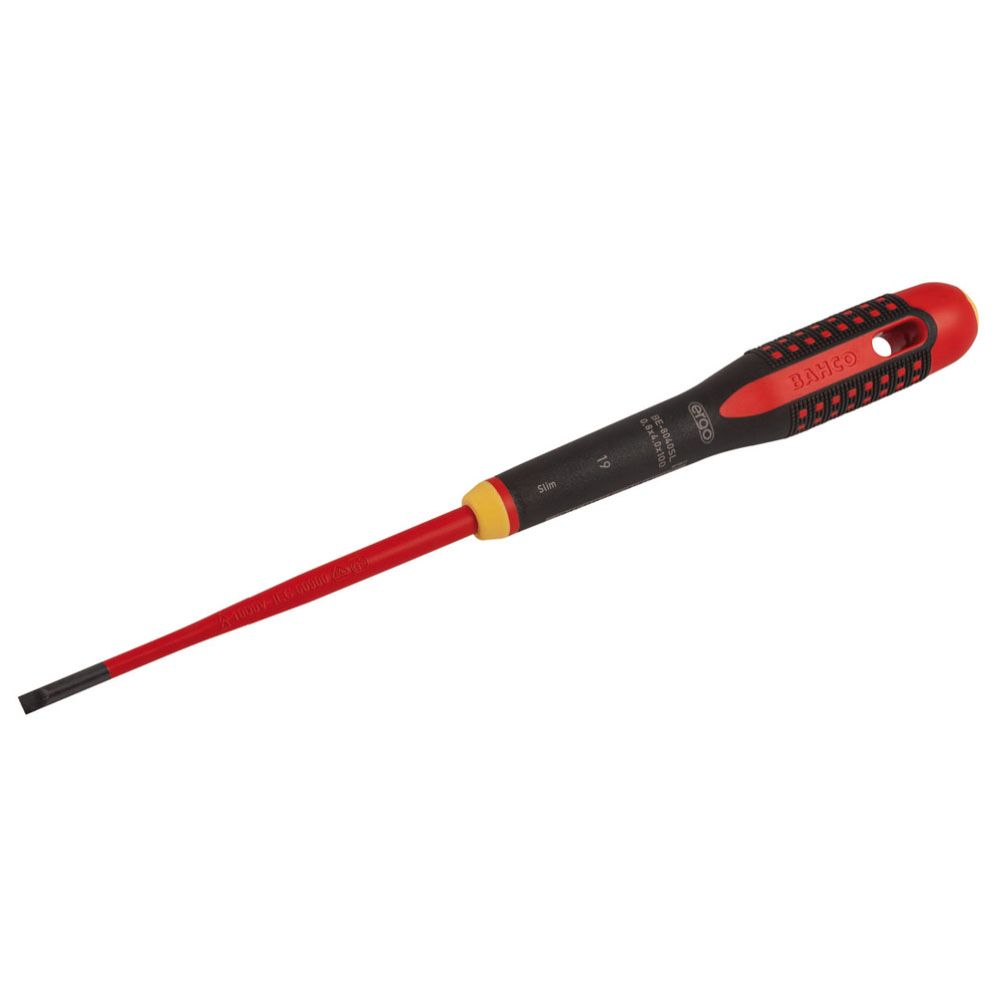 Bahco BE-8255SL Ergo Slim spårskruvmejsel 1,2 x 6,5 mm VDE 1000 V 150 mm