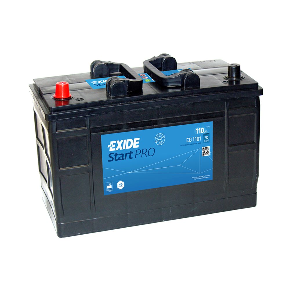 Exide EG1101 110 Ah / 750 A aku, P 349 x L 175 x K 235