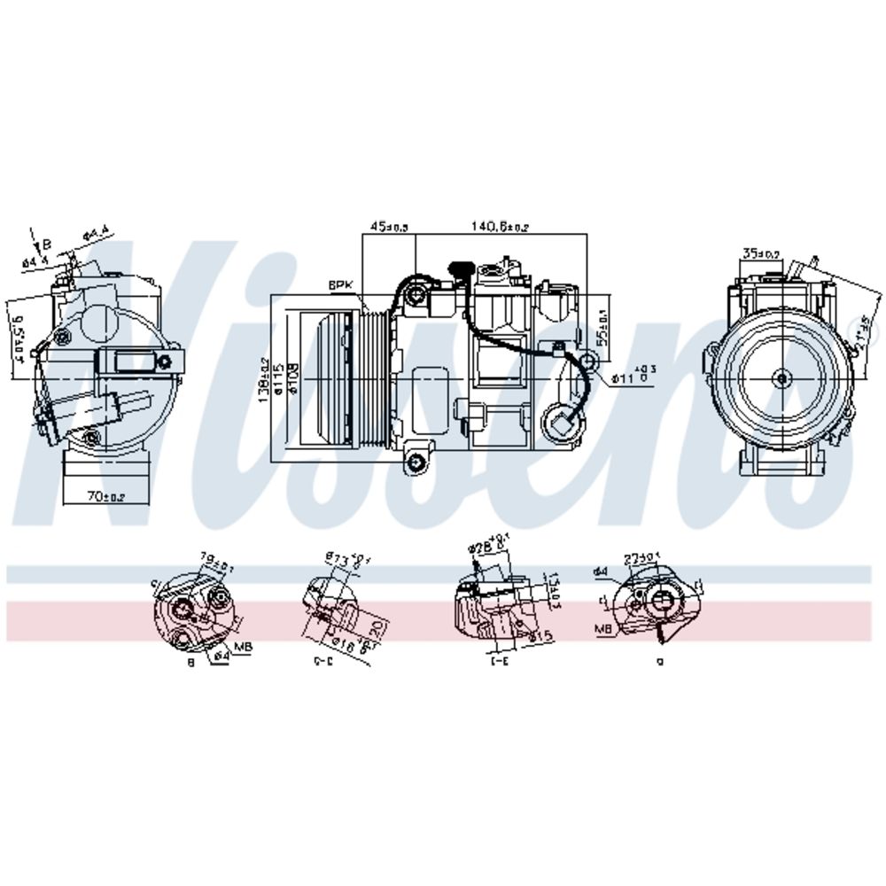 Ilmastointilaitteen kompressori 30-00334