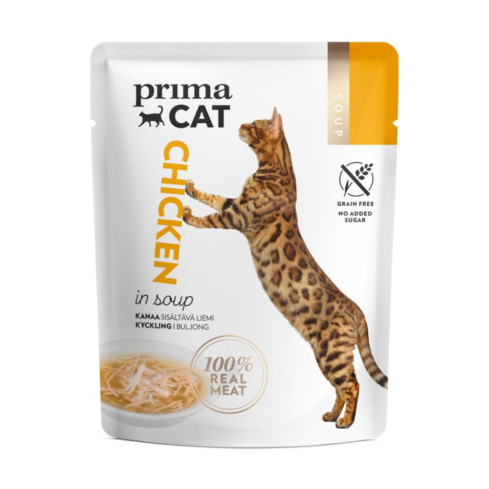 PrimaCat Soup kyckling i buljong 40 g