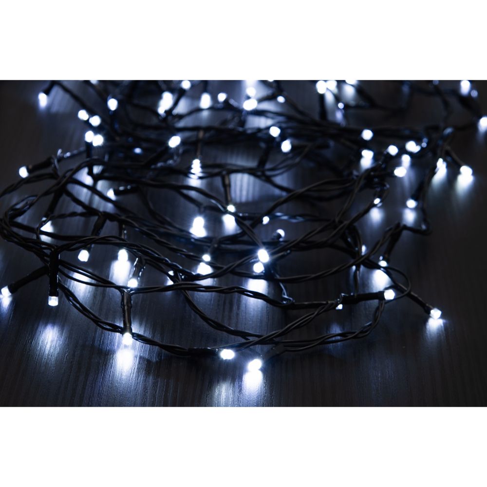 Finnlumor 120-LED Utomhusljusslinga klar vit