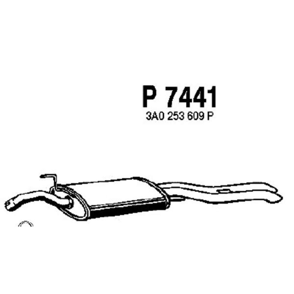Takaäänenvaimentaja 14-7509