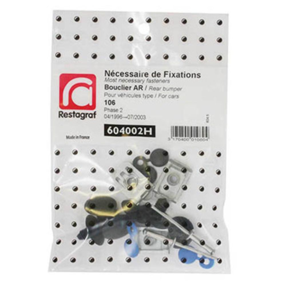 Kinnituskomplekt Peugeot tagapamper 604002H 10 osa