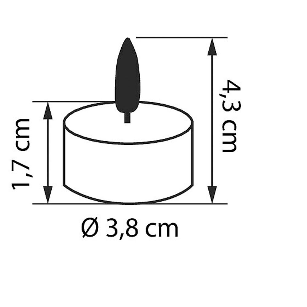 Airam LED-värmeljus med timer 2 st.