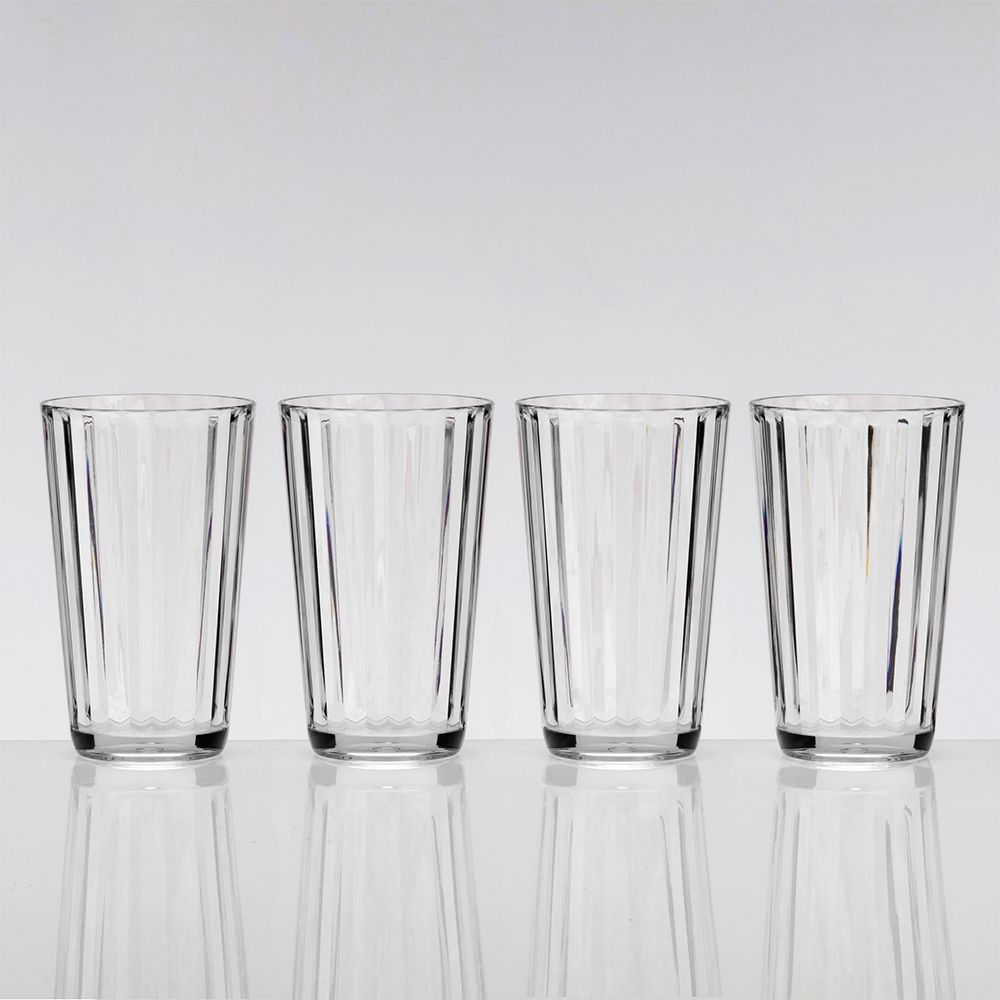 Flamefield Crystal dricksglas plast 450 ml 4 st.