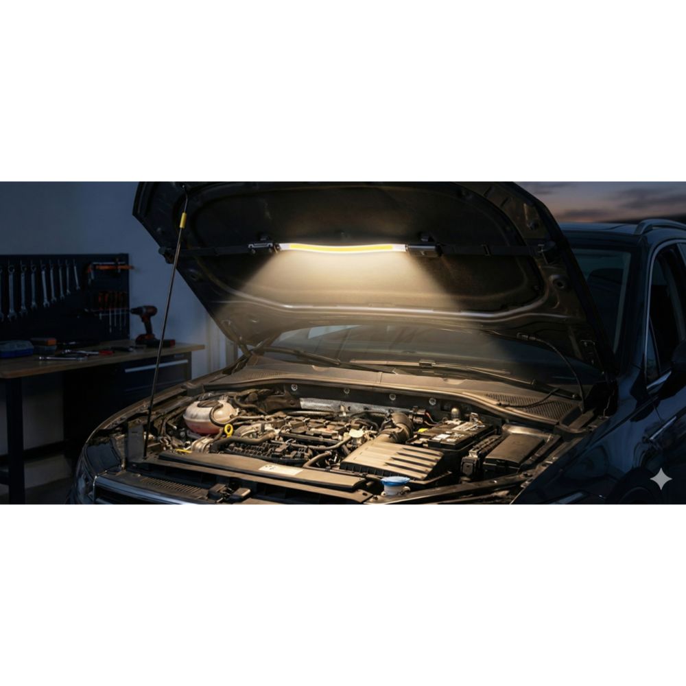AX4 Mootori Kapoti Valgusti Laetav COB LED 1000lm Flex