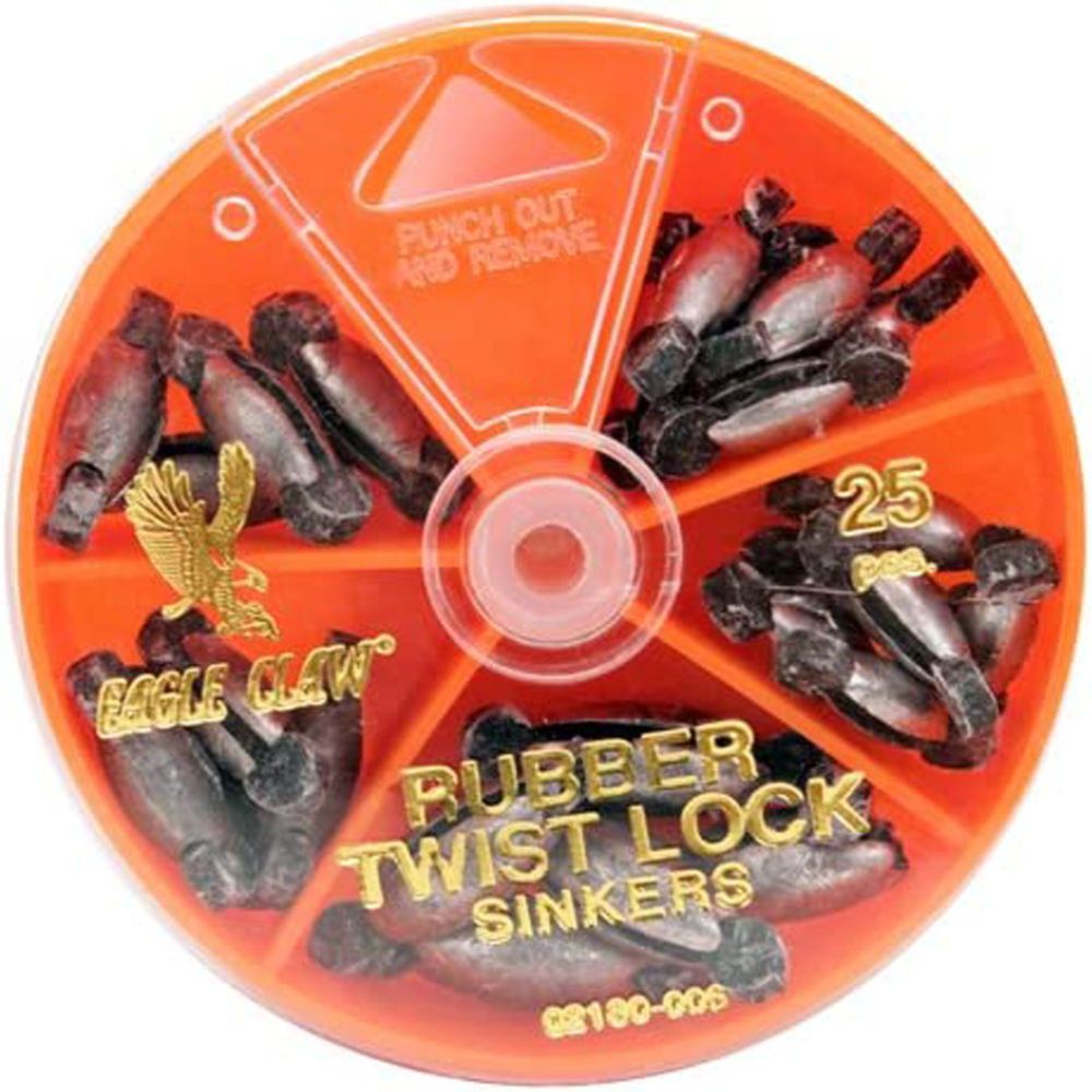Eagle Claw sänken med gummistopp 25 st.