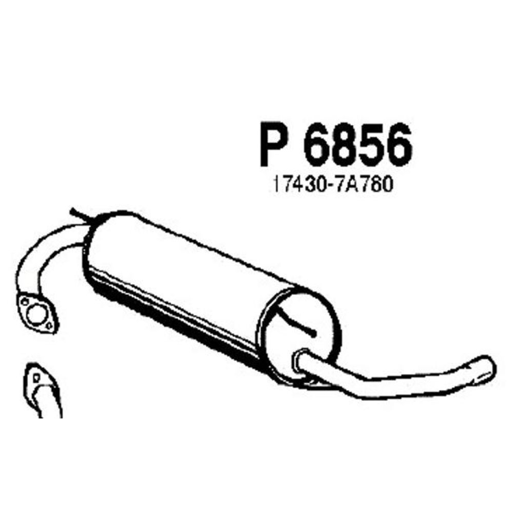 Takaäänenvaimentaja 14-6889