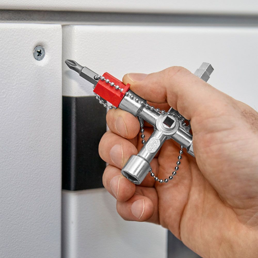 Knipex 00 11 04 Profi-Key universalnyckel för fastighetsskötare