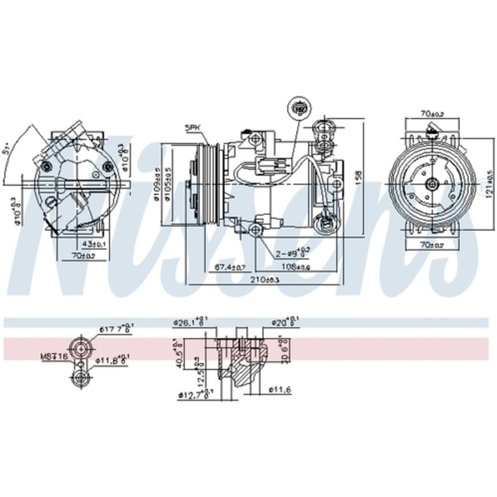 Ilmastointilaitteen kompressori 30-00383