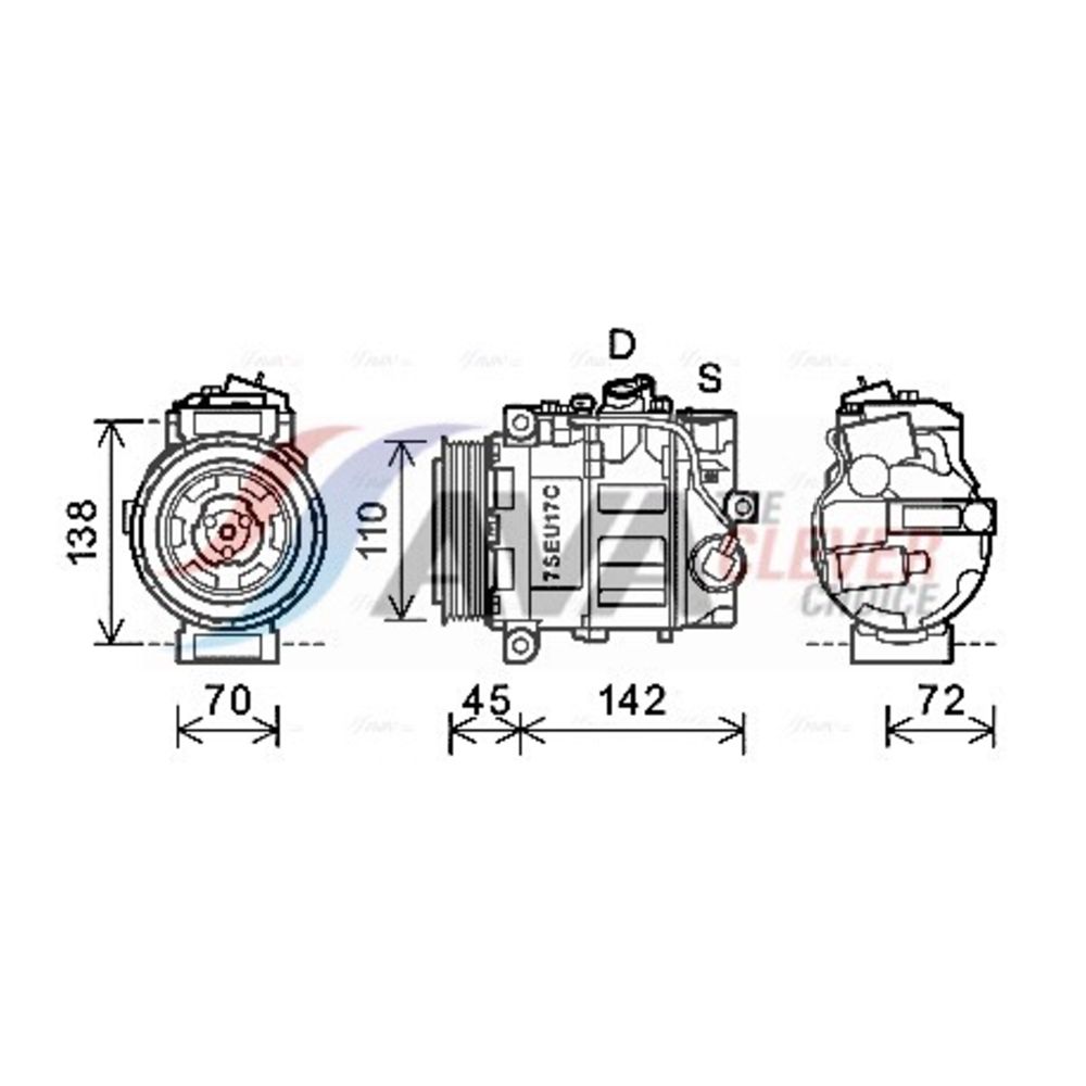 Ilmastointilaitteen kompressori 30-00471