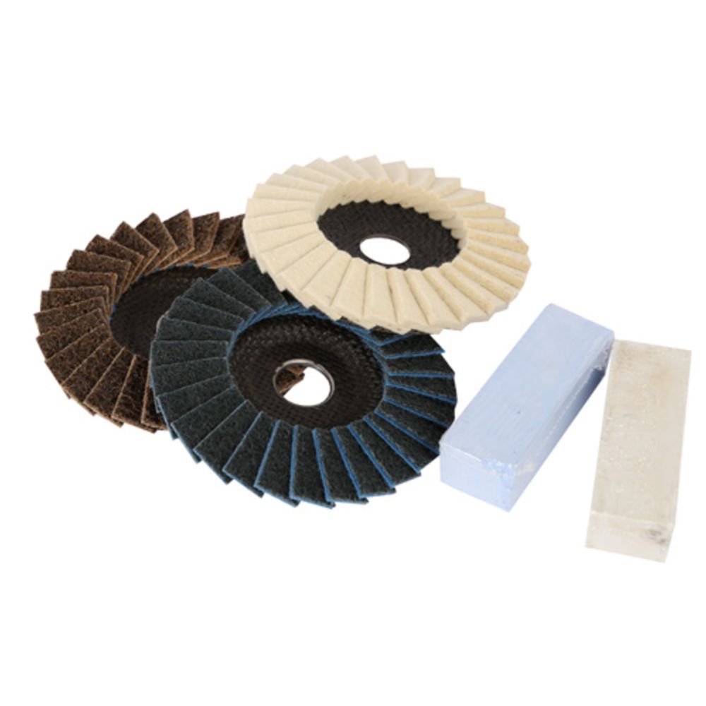 5-osaline terase poleerimiskomplekt, 125 mm