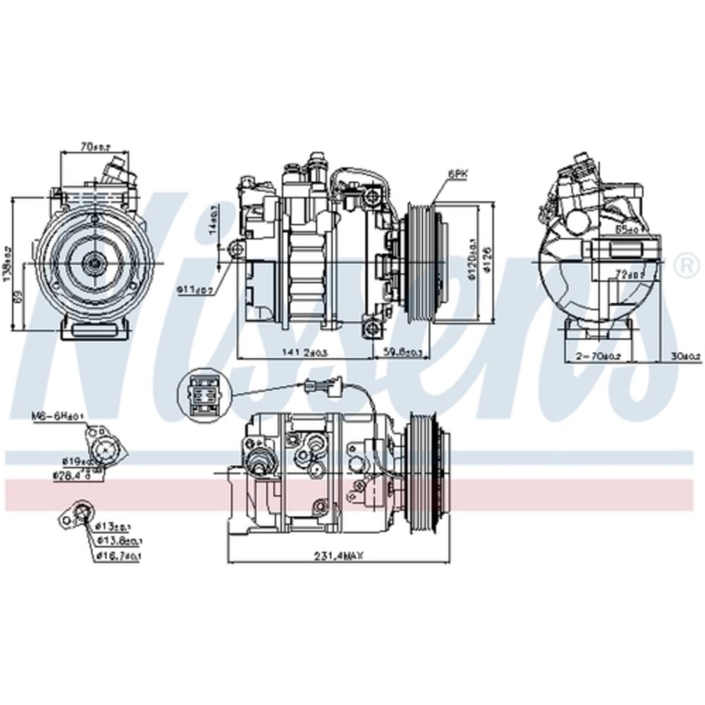 Ilmastointilaitteen kompressori 30-8199