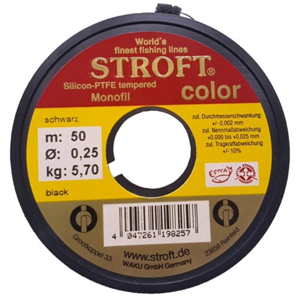 Stroft Black pilkkisiima 50 m 0,22 mm 4,7 kg