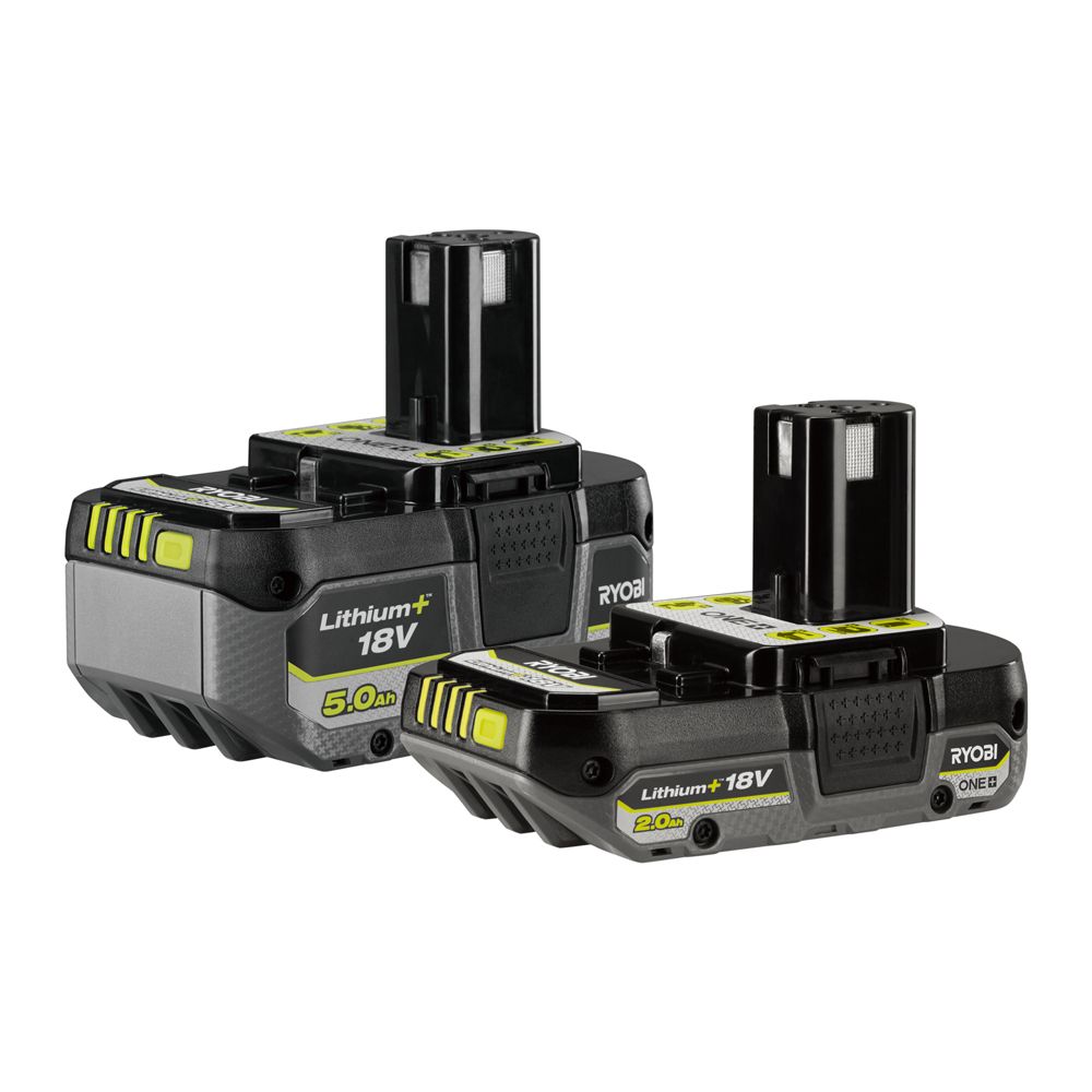 Ryobi ONE+ akukomplekt RB18252 (2,0 & 5,0 Ah)