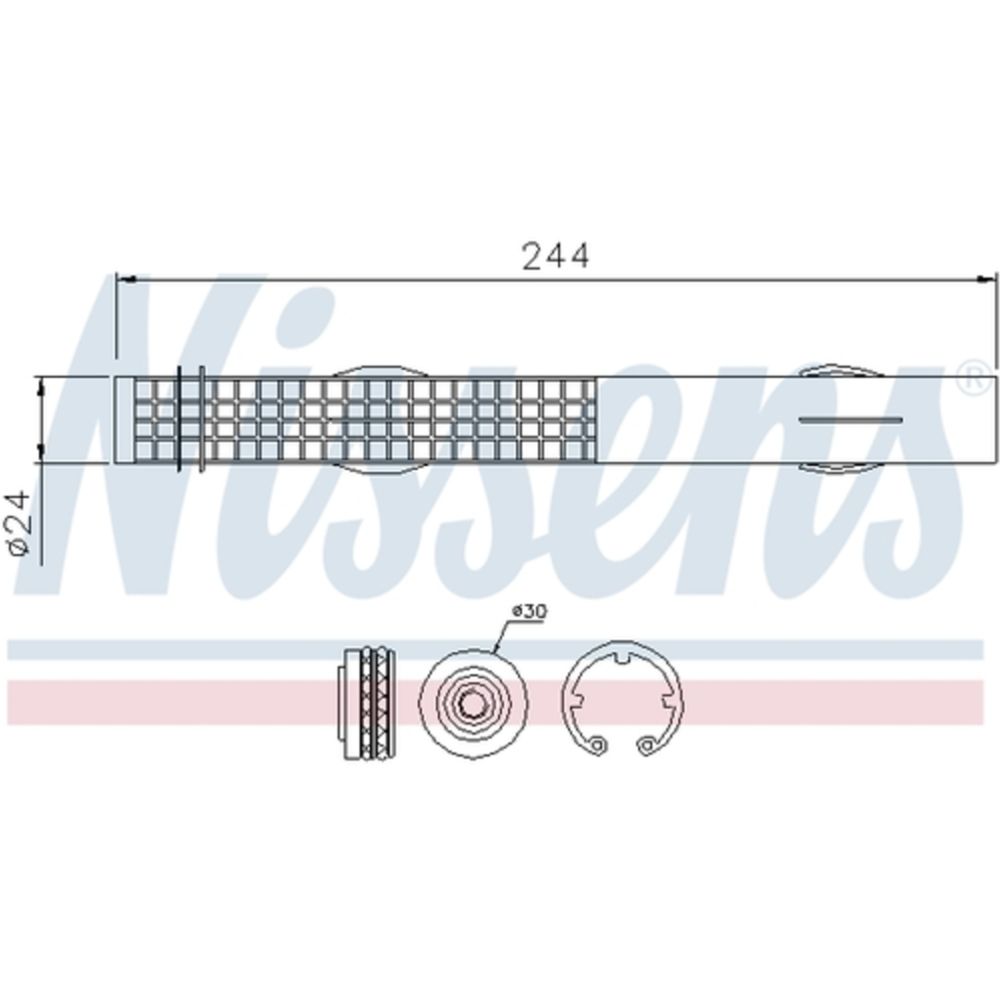 Ilmastointilaitteen kuivain 30-00559