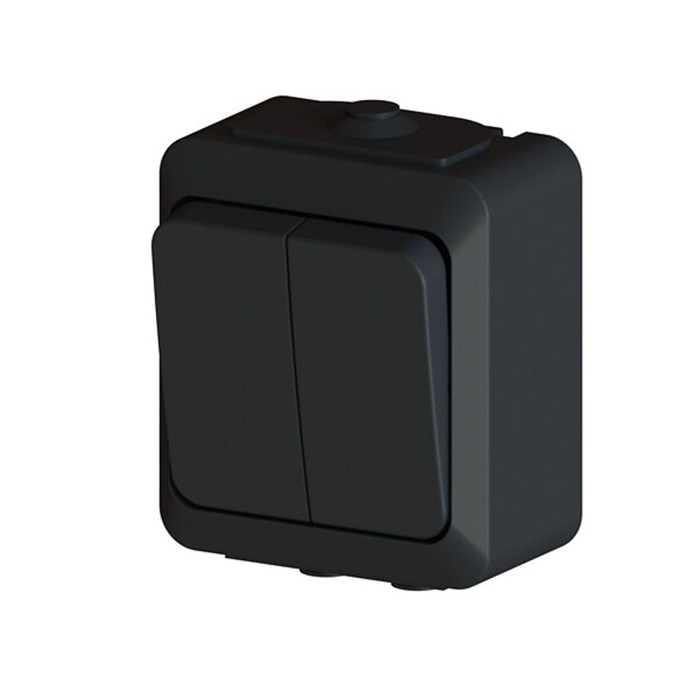 Harju Hiili lüliti, 5, pindmine, IP44, must