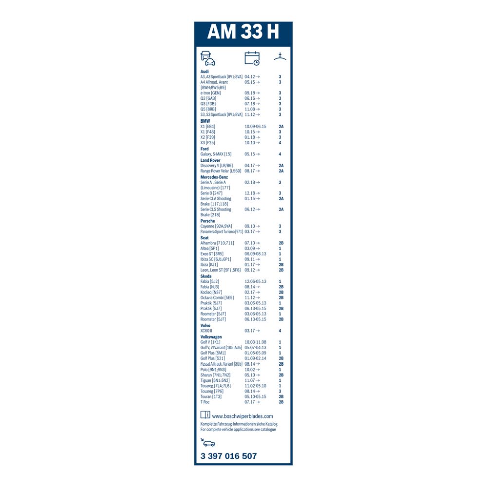 Bosch AM33H pyyhkimensulka 33 cm