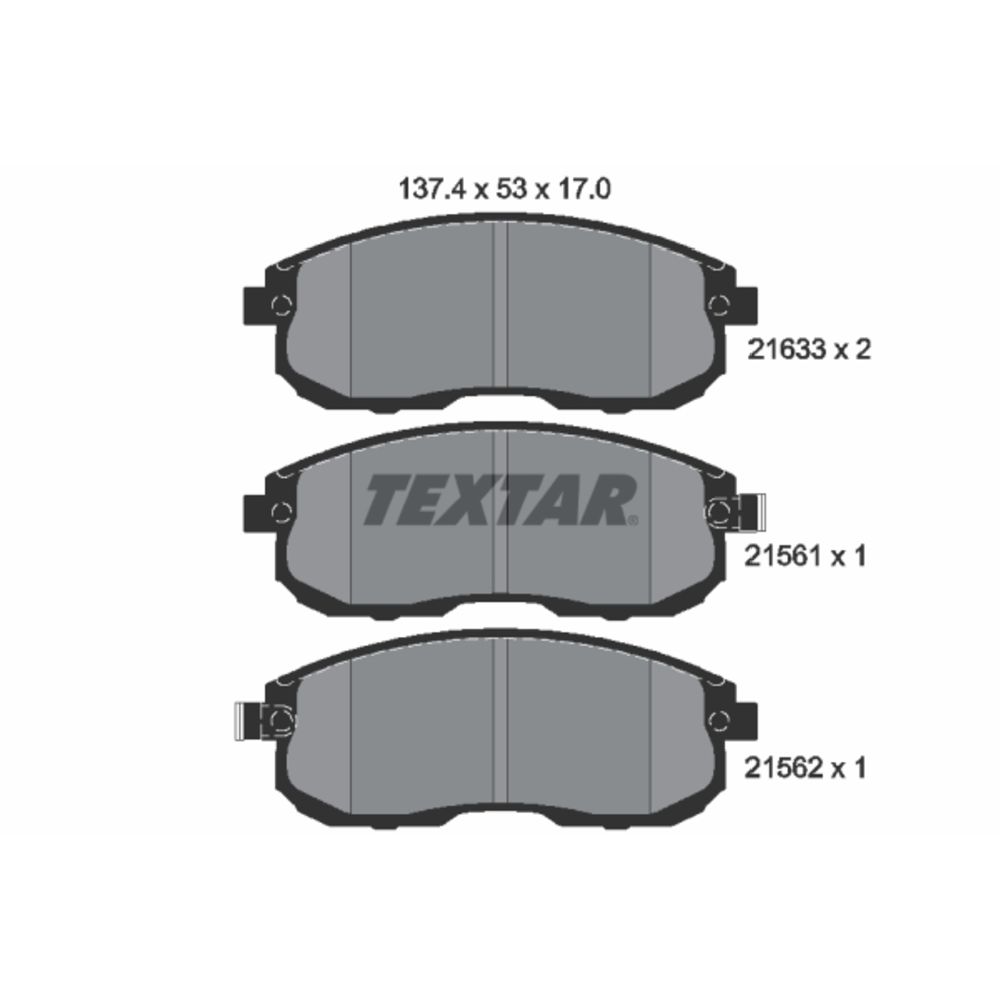 Bromsbeläggssats 97-23252