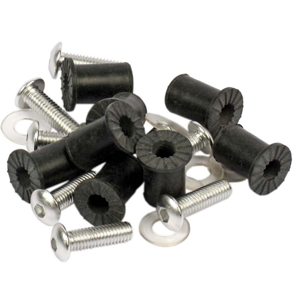 DZ Hardware Kateruuvisarja hopea 8 kpl