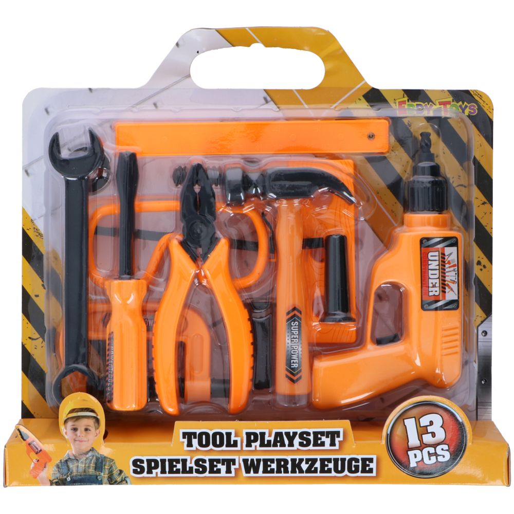 Eddy Toys lelutyökalusetti 13 osaa