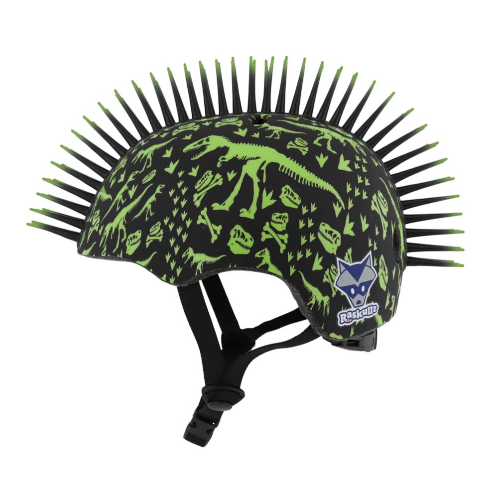 Raskullz T-Rex Bonez Mohawk barncykelhjälm 50-54 cm
