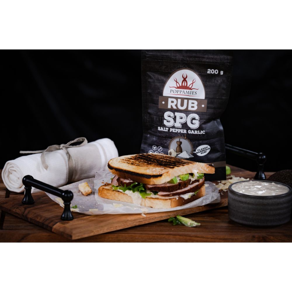 Poppamies Rub SPG salt-pepper-garlic mausteseos 200 g