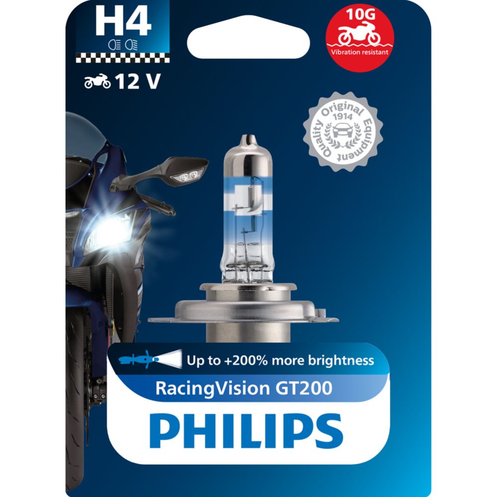 Philips RacingVision GT200 moto H4-pirn