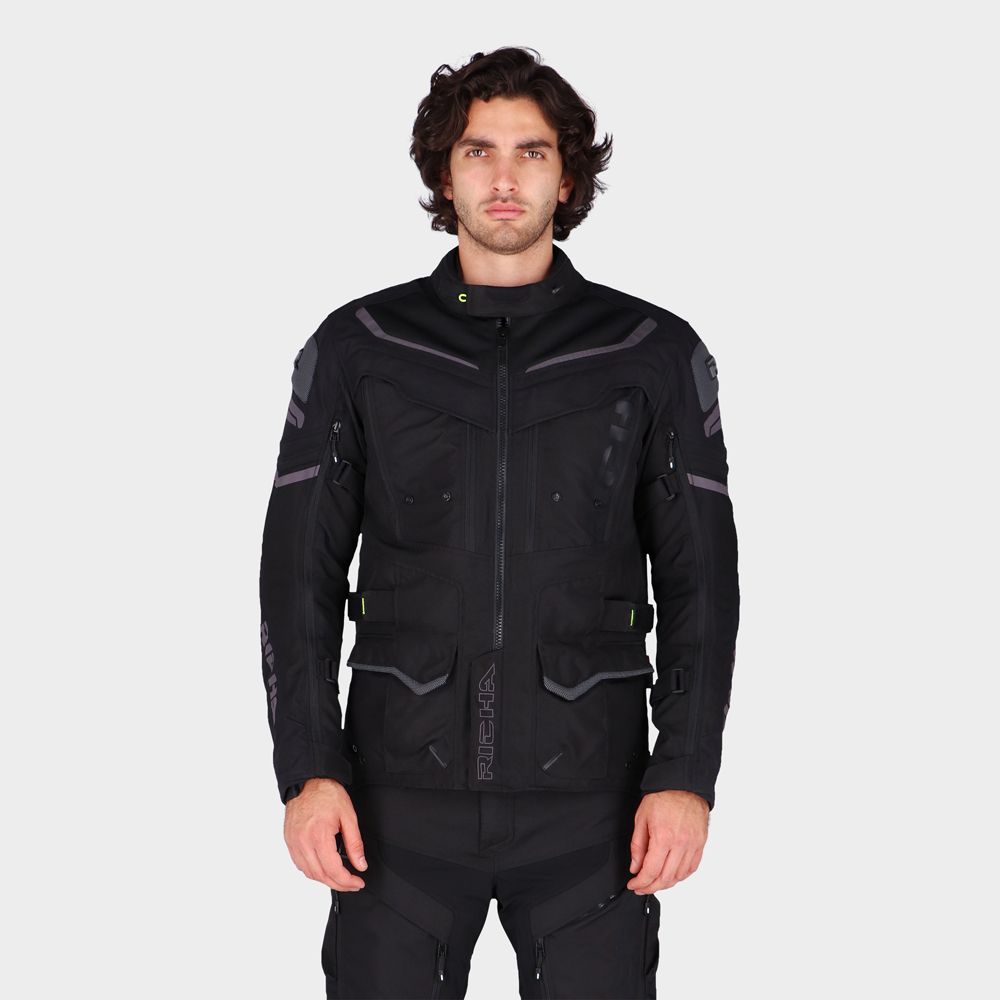Richa Infinity 2 Adventure MC-jacka svart