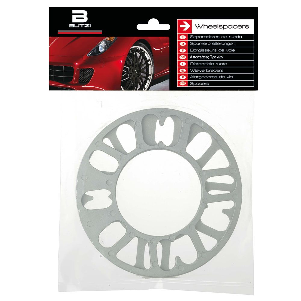 Butzi spacersats 3 mm universal för 4 & 5 för bultade bilar