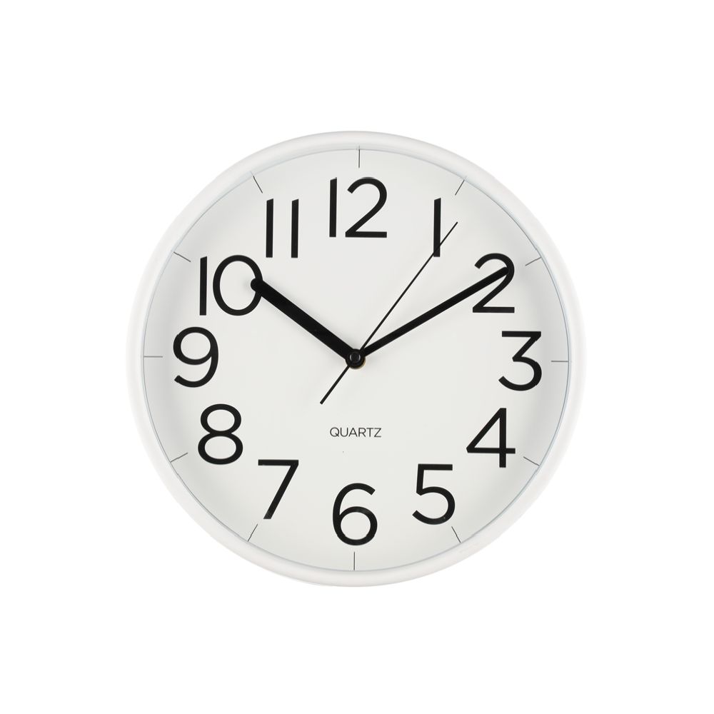 4Living Tiempo seinäkello 30 cm valkoinen