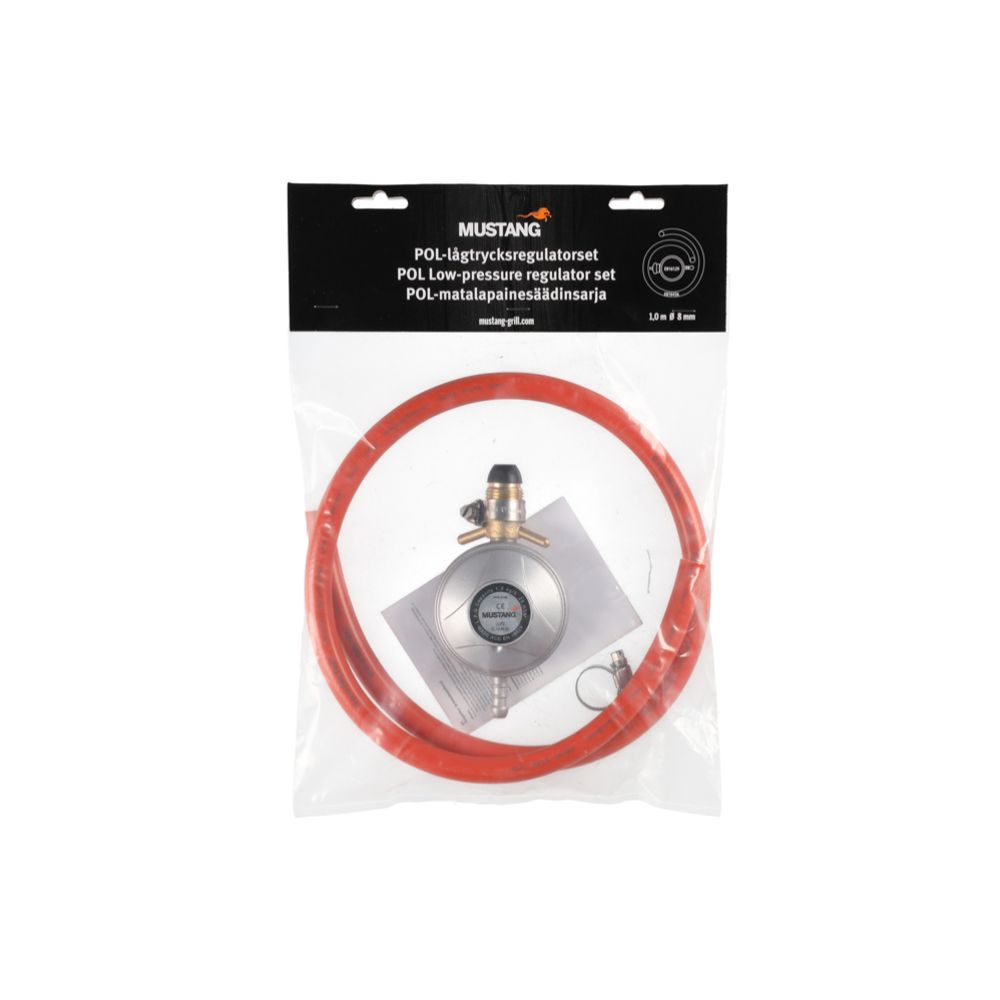Mustang POL-lågtrycksregulator och slang 100 cm
