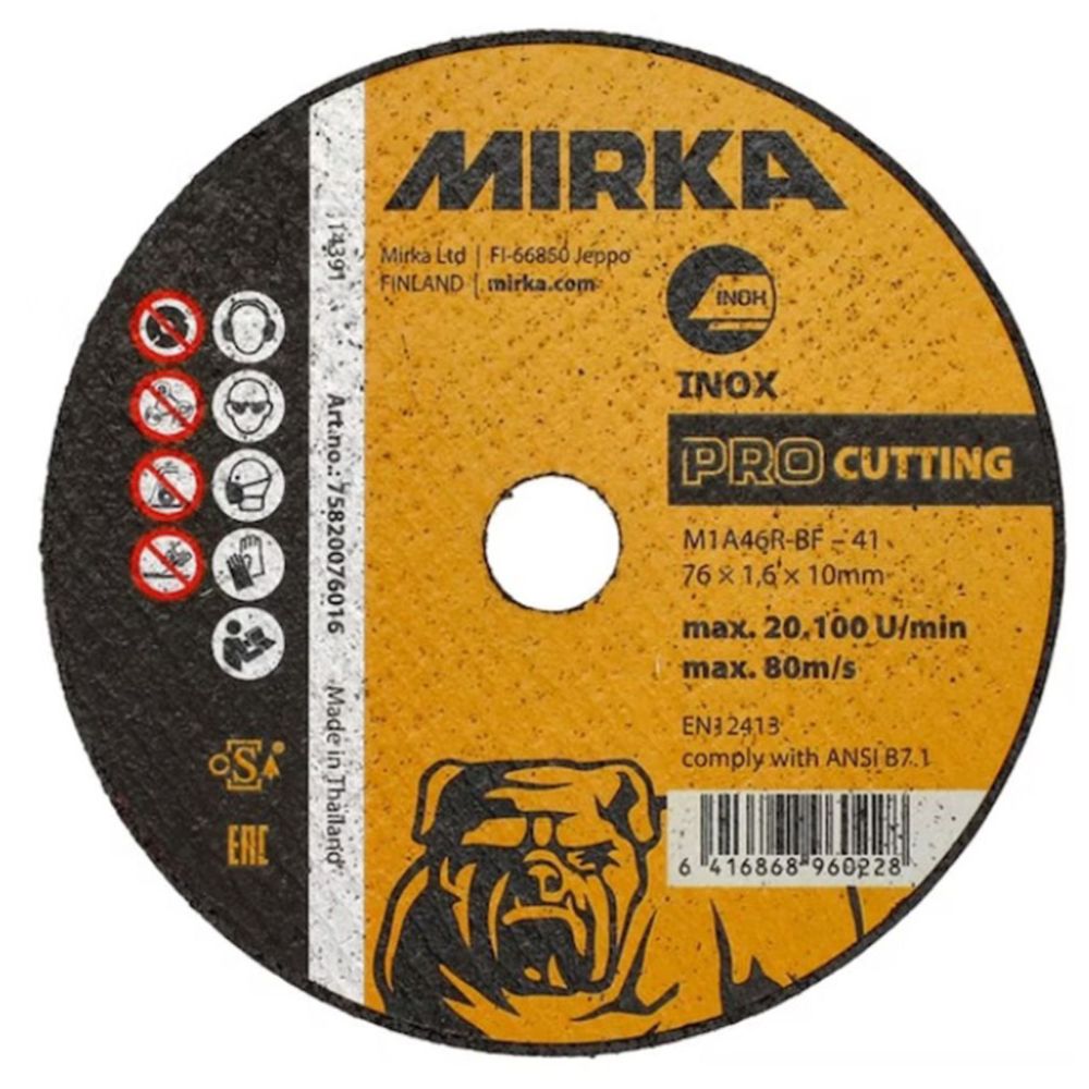 Mirka PRO kapskiva 76 x 1,6 x 10 mm