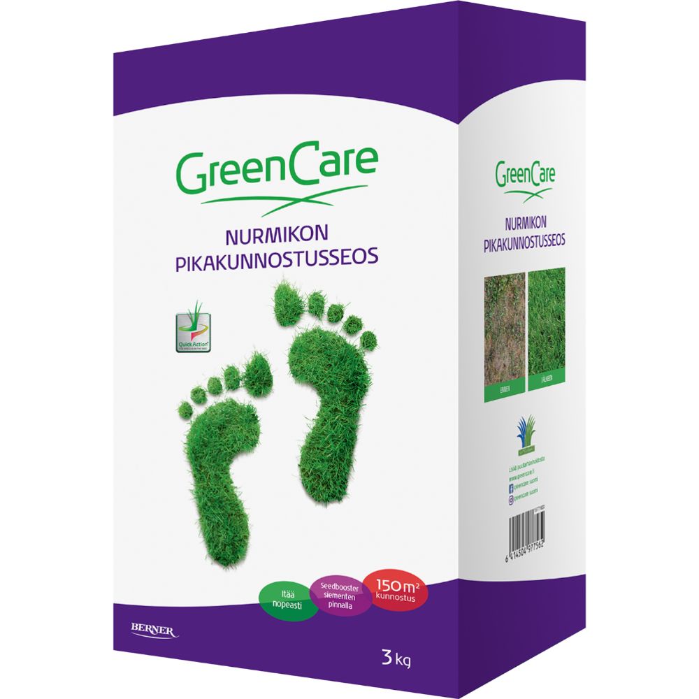 GreenCare Nurmikon pikakunnostusseos 3 kg