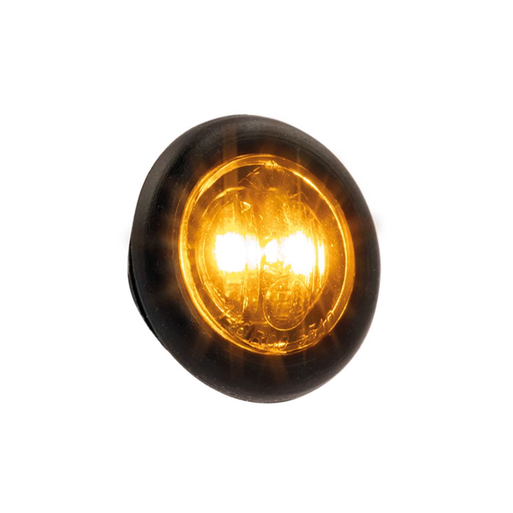 Optibeam Dark Phantom LED-positionsljus ø18,9/27,5 mm gul