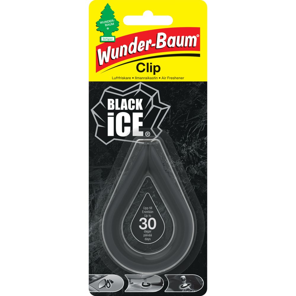 Wunder-Baum Clip õhuvärskendaja, Black Ice