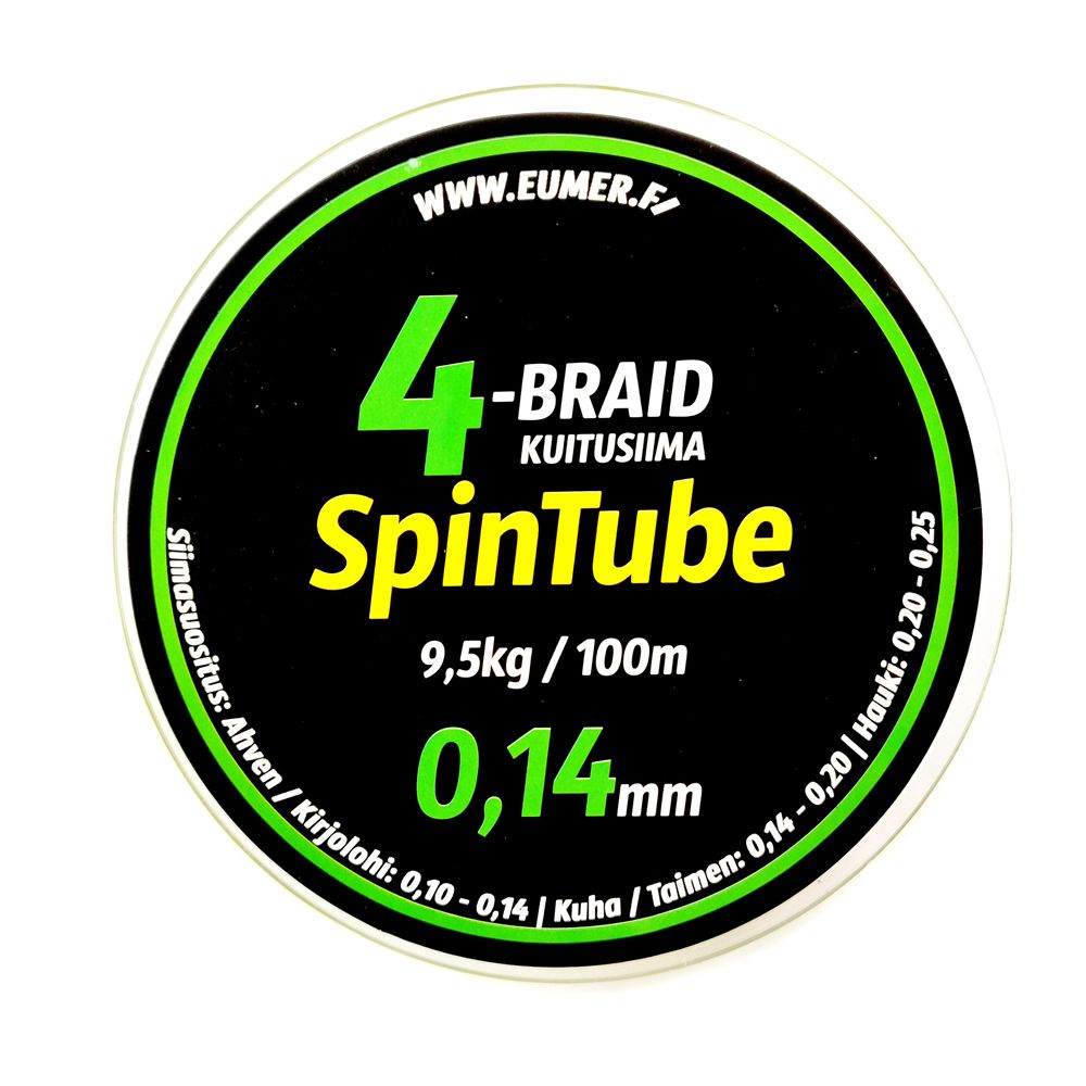 Spintube 4 flätlina 100 m fl. gul