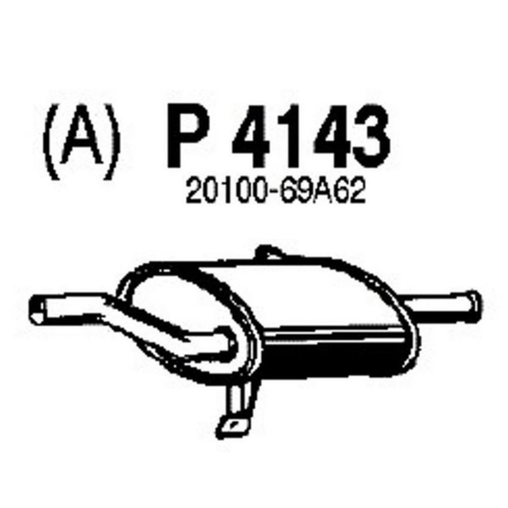 Takaäänenvaimentaja 14-4143