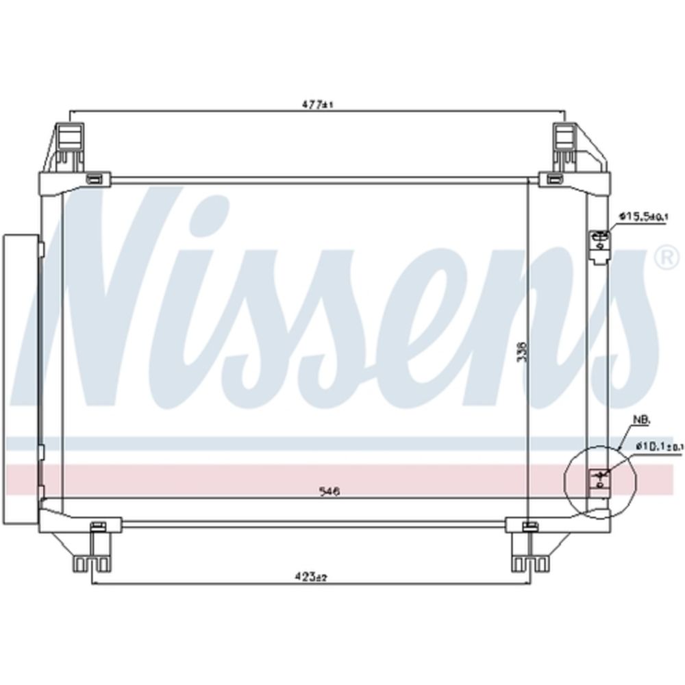 Ilmastointilaitteen lauhdutin 30-00198
