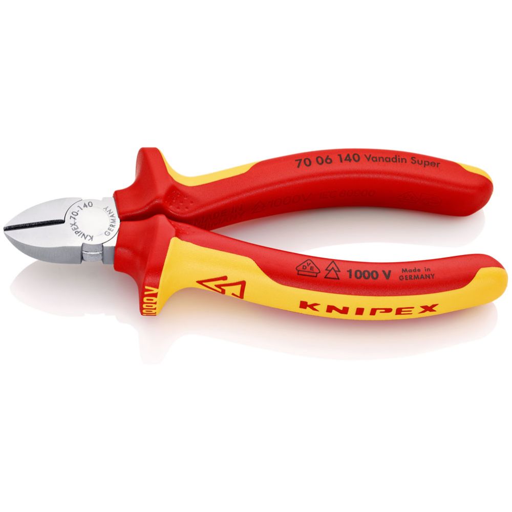 Knipex® 70 06 140 VDE sivuleikkurit 140 mm