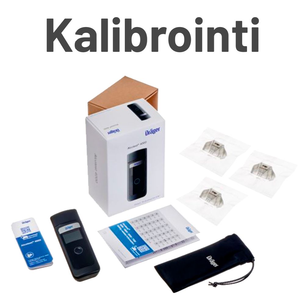 Dräger Alcotest 3820/4000 alkometrien kalibrointi
