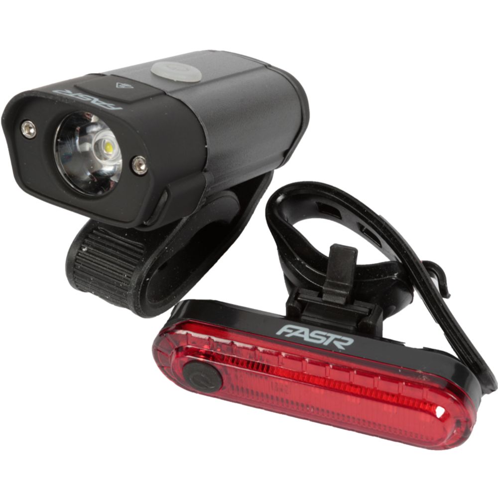 Fastr 300+10 USB-laddningsbar cykellampa fram och bak