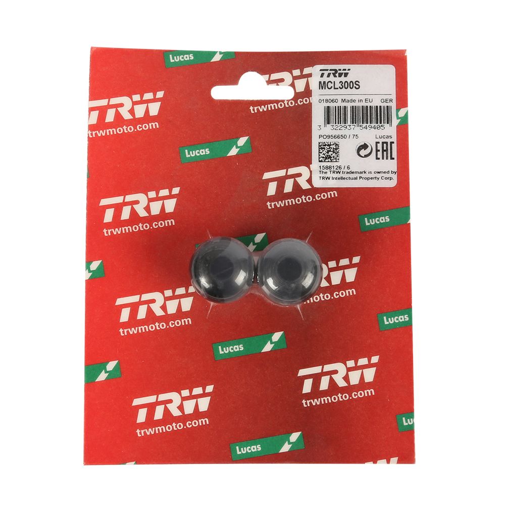 TRW-Lucas Clip-on ändplugg till styre teflon svart