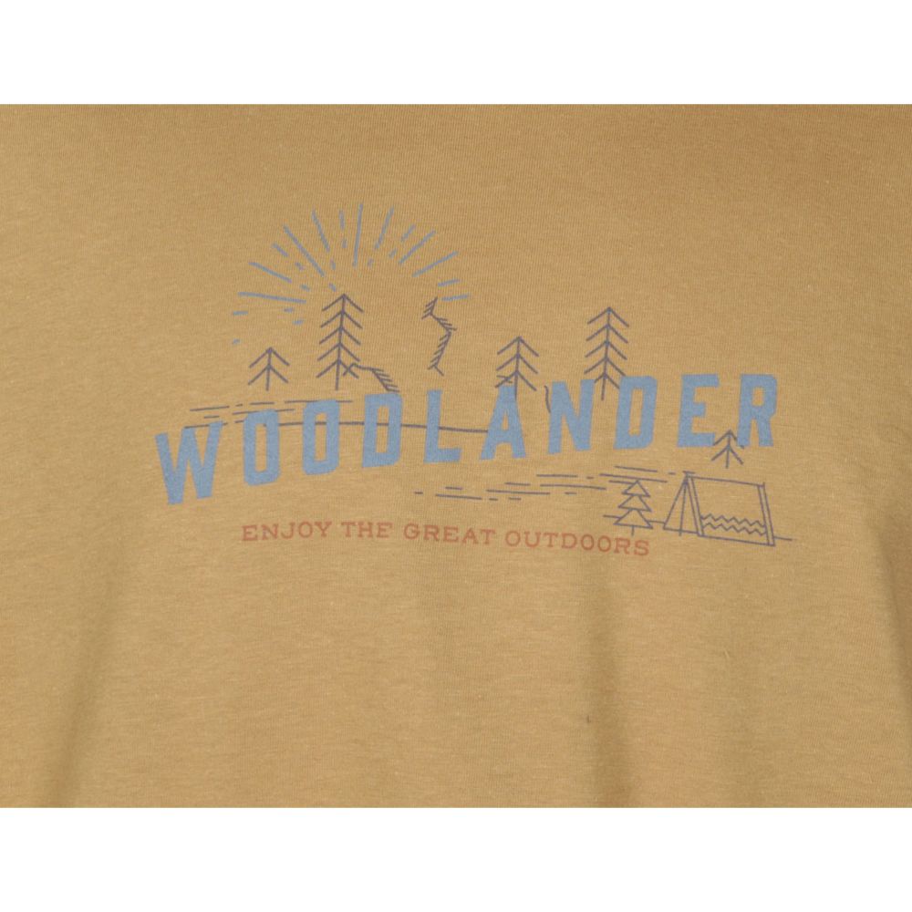 Woodlander Crew T-paita, keltainen